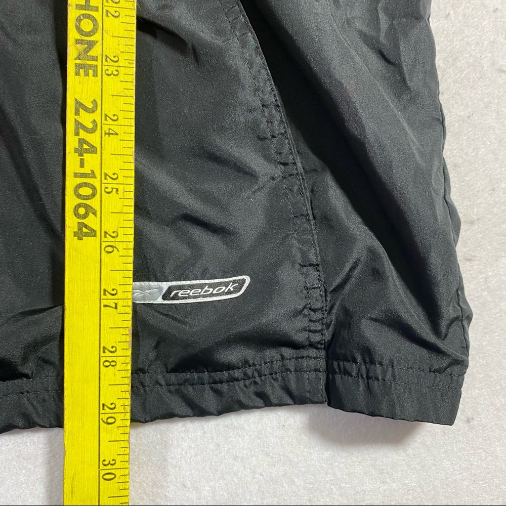 Reebok Jacket Men’s 2XL Zip Lined Jacket pockets Black gray light Windbreaker - Picture 8 of 14